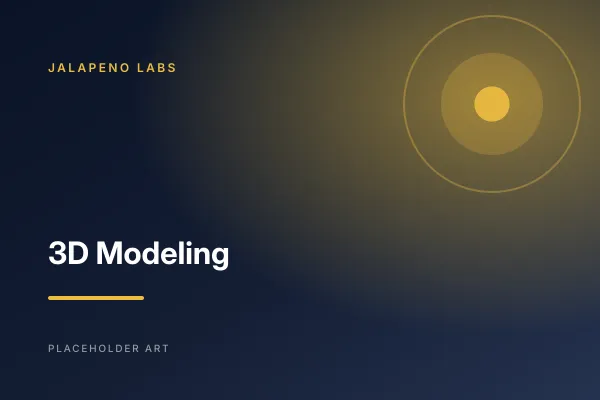 3D Modeling placeholder artwork