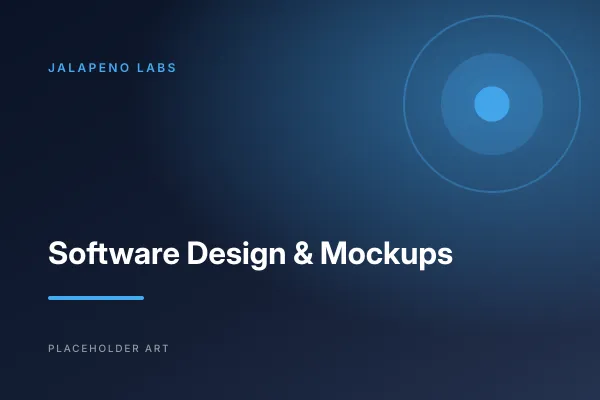 Software Design & Mockups placeholder artwork